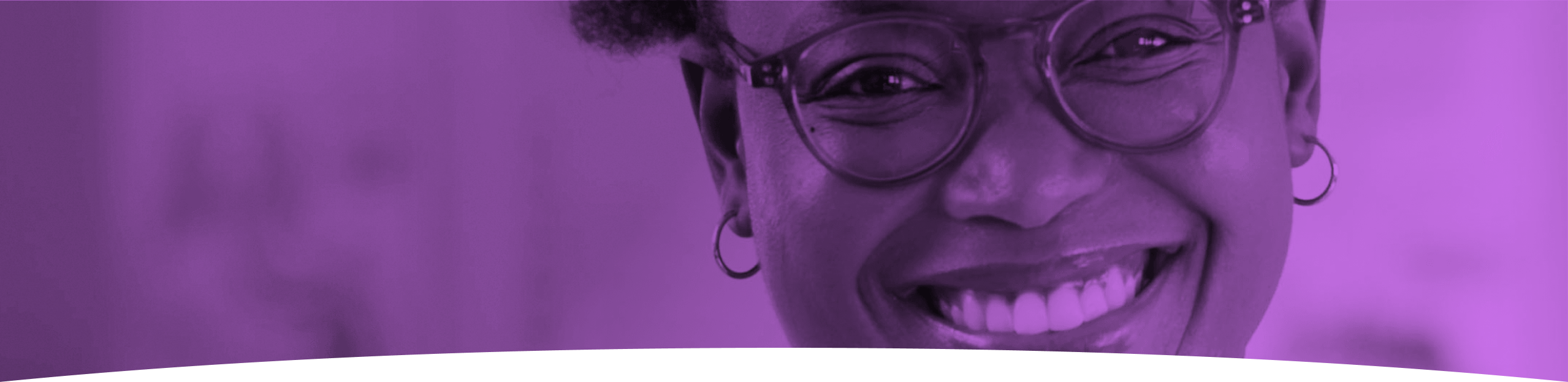 Background of a woman smiling