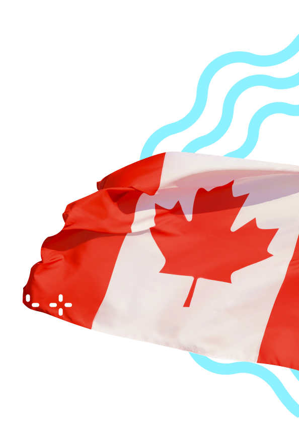 Graphic with a Canadian flag