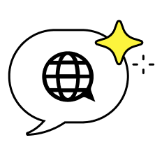 Word bubble icon